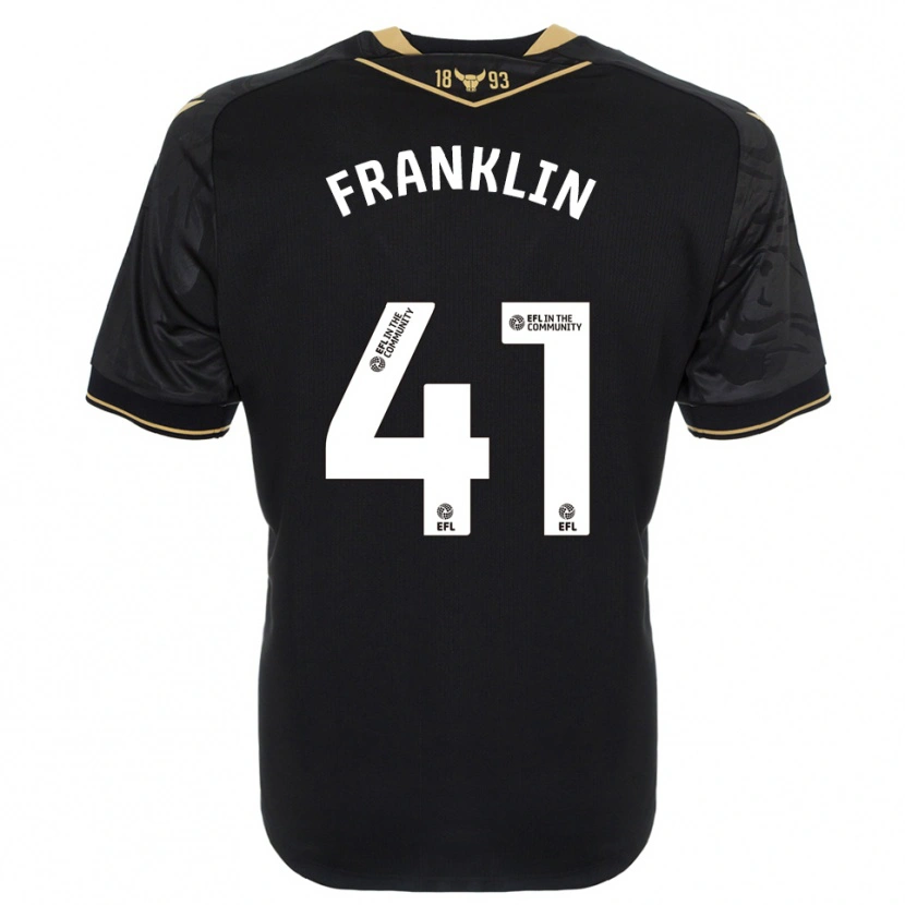 Danxen Dames George Franklin #41 Zwart Goud Uitshirt Uittenue 2025/26 T-Shirt België