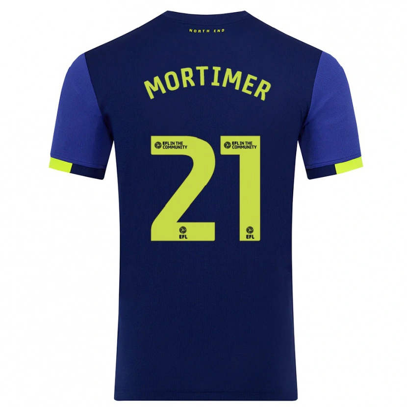 Danxen Dames Jodie Mortimer #21 Marine Geel Uitshirt Uittenue 2025/26 T-Shirt België
