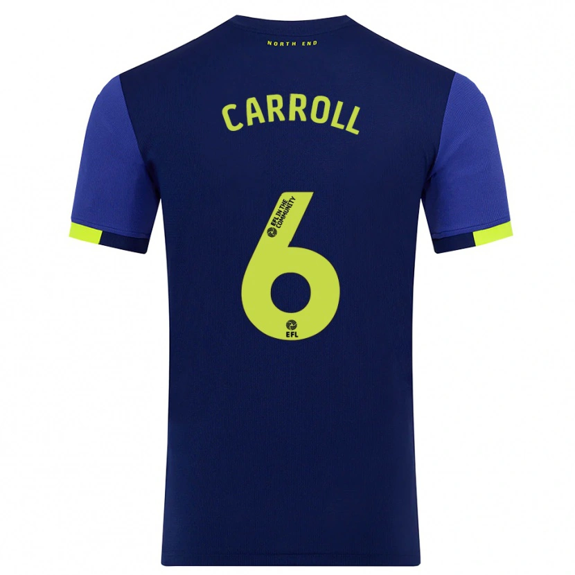 Danxen Dames Jenna Carroll #6 Marine Geel Uitshirt Uittenue 2025/26 T-Shirt België