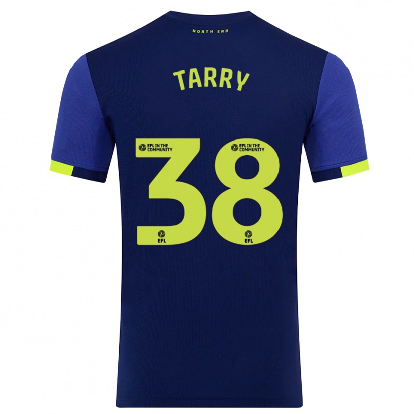 Danxen Dames Troy Tarry #38 Marine Geel Uitshirt Uittenue 2025/26 T-Shirt België
