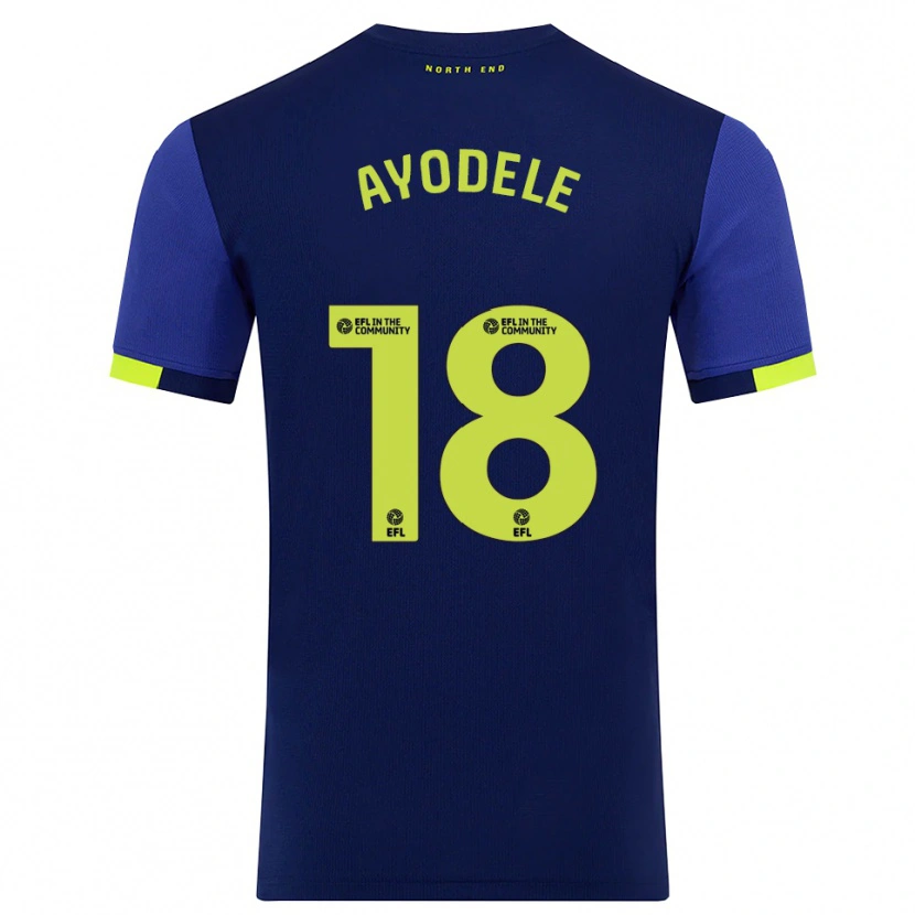 Danxen Dames Michael Ayodele #18 Marine Geel Uitshirt Uittenue 2025/26 T-Shirt België