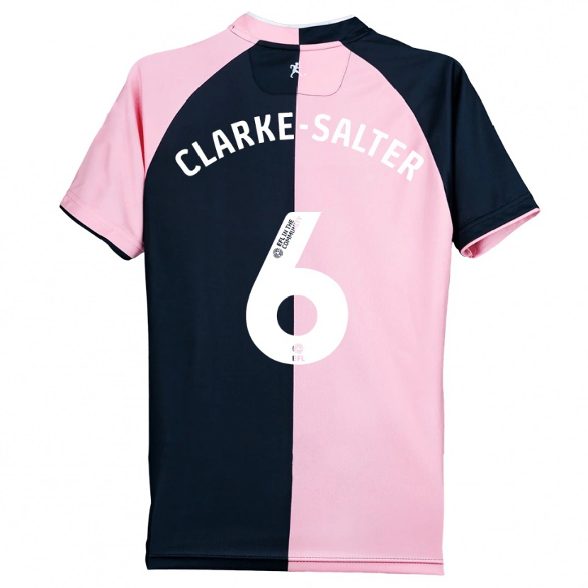 Danxen Dames Jake Clarke-Salter #6 Roze Zwart Uitshirt Uittenue 2025/26 T-Shirt België