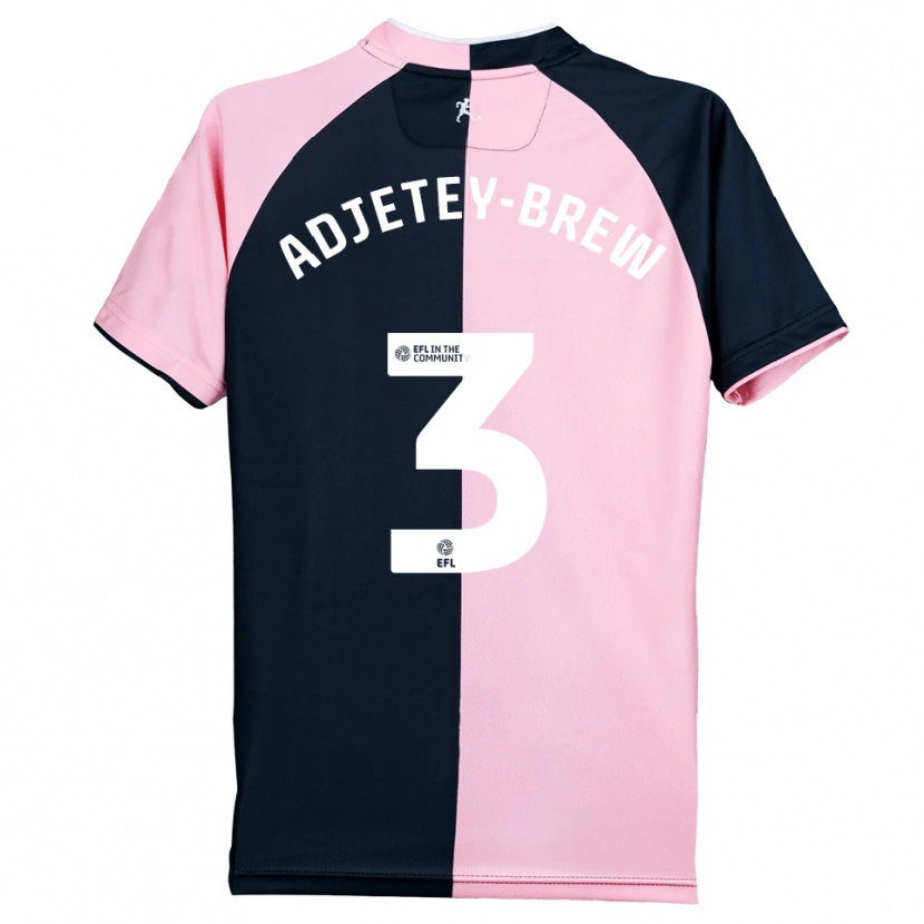 Danxen Dames Cory Adjetey-Brew #3 Roze Zwart Uitshirt Uittenue 2025/26 T-Shirt België