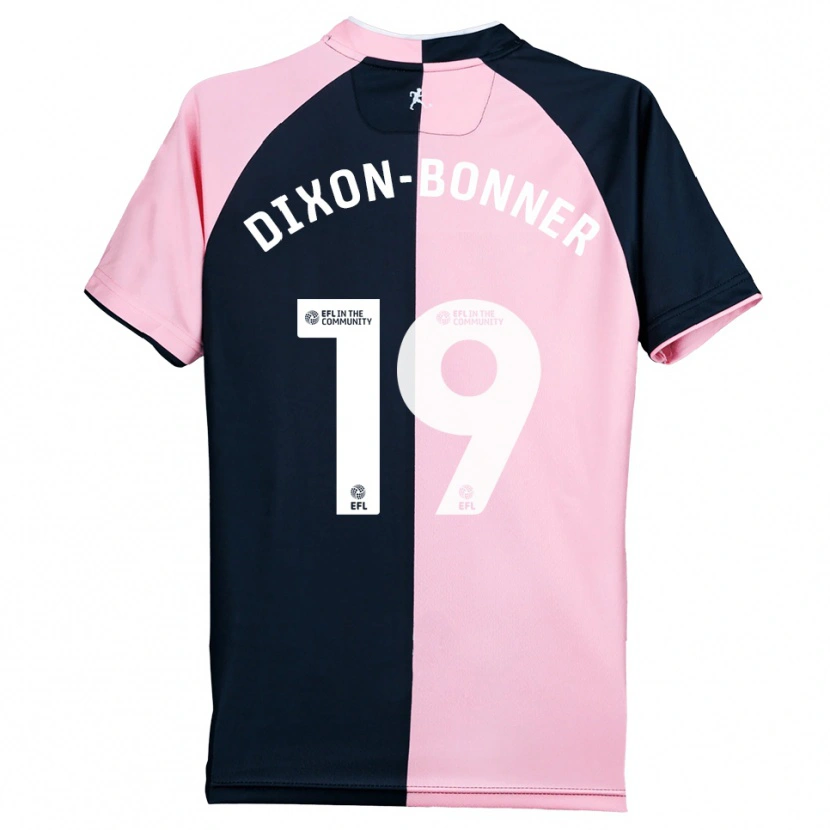 Danxen Dames Elijah Dixon-Bonner #19 Roze Zwart Uitshirt Uittenue 2025/26 T-Shirt België