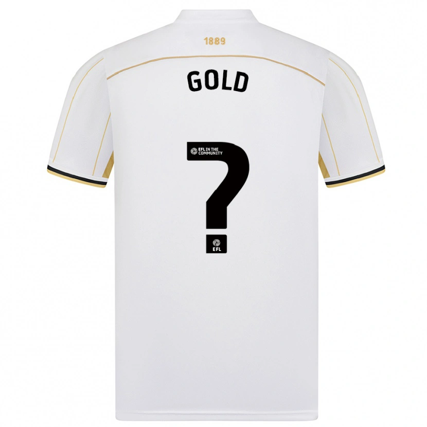 Danxen Dames Ethan Gold #0 Wit Goud Uitshirt Uittenue 2025/26 T-Shirt België