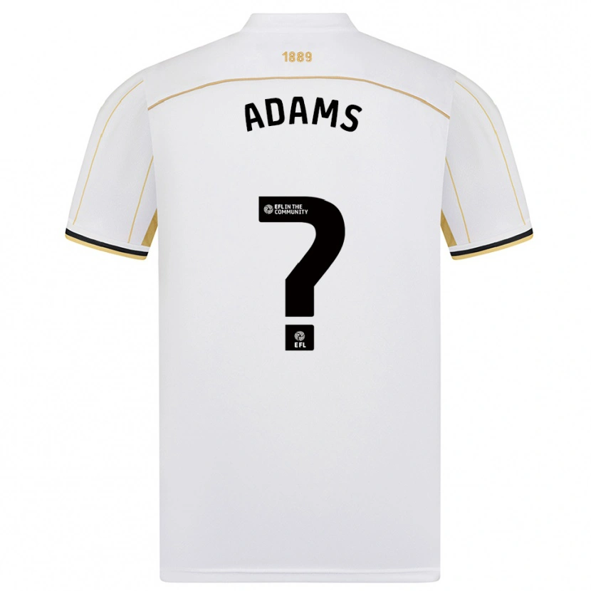 Danxen Dames Robert Adams #0 Wit Goud Uitshirt Uittenue 2025/26 T-Shirt België