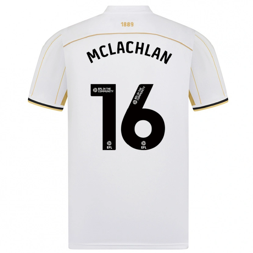 Danxen Dames Riley Mclachlan #16 Wit Goud Uitshirt Uittenue 2025/26 T-Shirt België