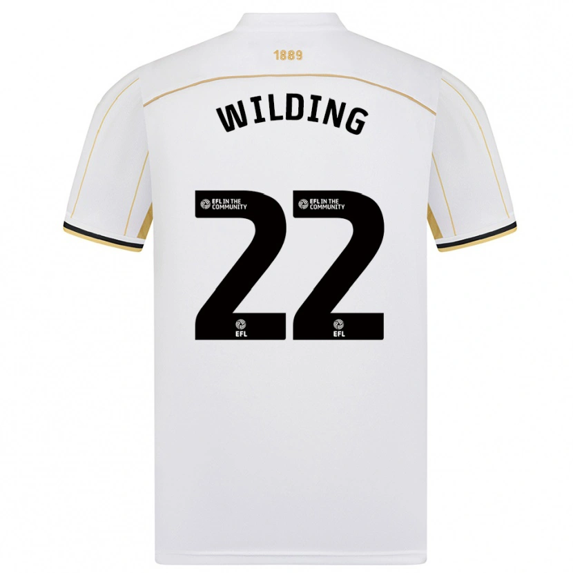 Danxen Dames Annie Wilding #22 Wit Goud Uitshirt Uittenue 2025/26 T-Shirt België
