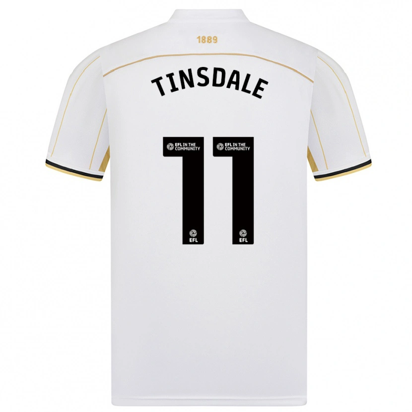Danxen Dames Jay Tinsdale #11 Wit Goud Uitshirt Uittenue 2025/26 T-Shirt België