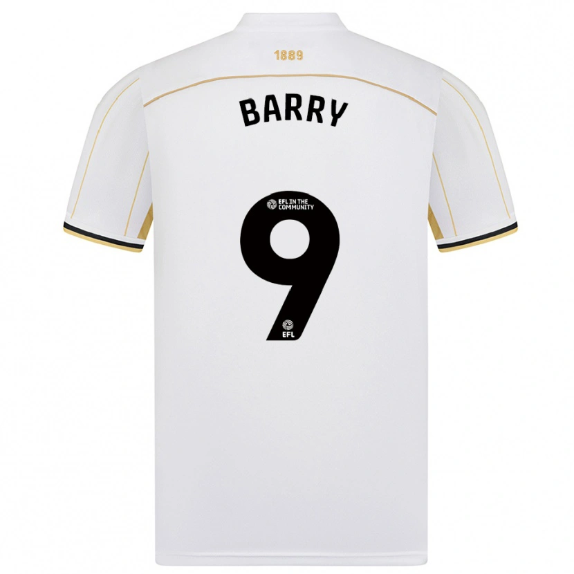Danxen Dames Louie Barry #9 Wit Goud Uitshirt Uittenue 2025/26 T-Shirt België