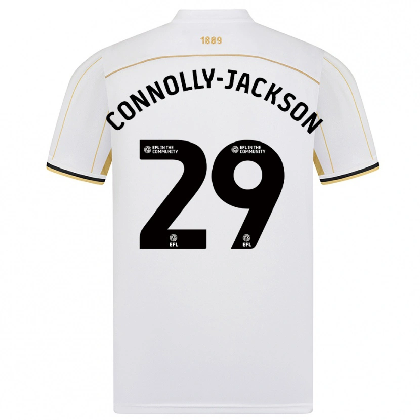 Danxen Dames Fallon Connolly-Jackson #29 Wit Goud Uitshirt Uittenue 2025/26 T-Shirt België