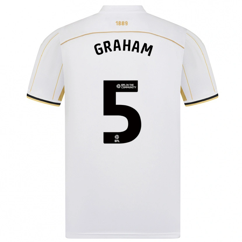 Danxen Dames Molly Graham #5 Wit Goud Uitshirt Uittenue 2025/26 T-Shirt België