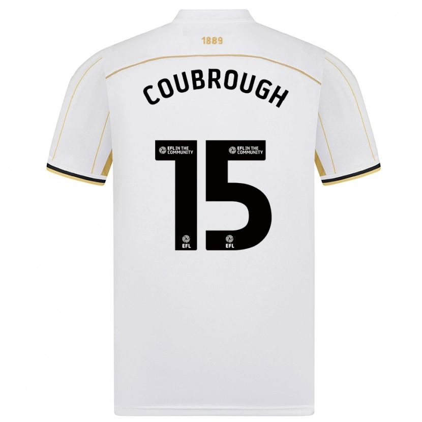 Danxen Dames Arlo Coubrough #15 Wit Goud Uitshirt Uittenue 2025/26 T-Shirt België