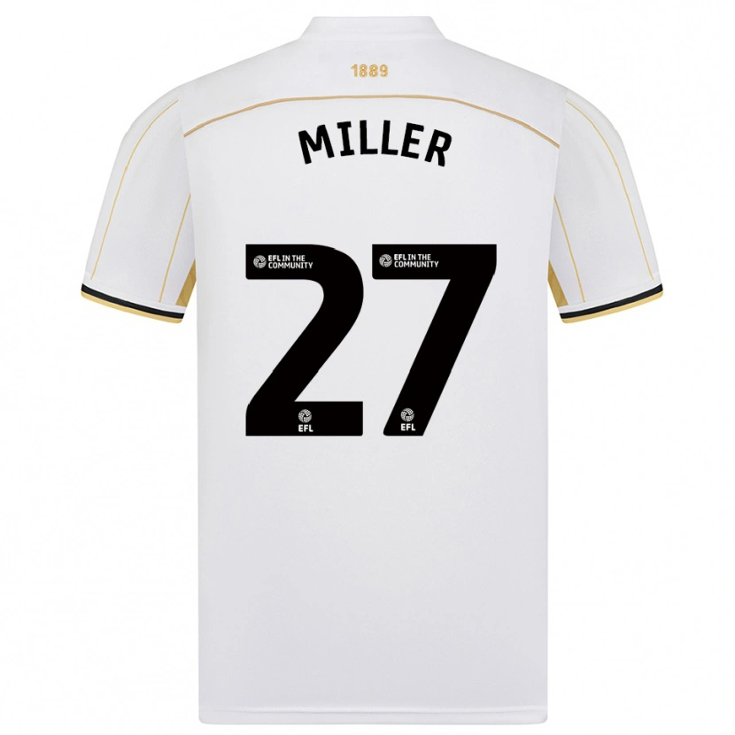 Danxen Dames Lara Miller #27 Wit Goud Uitshirt Uittenue 2025/26 T-Shirt België