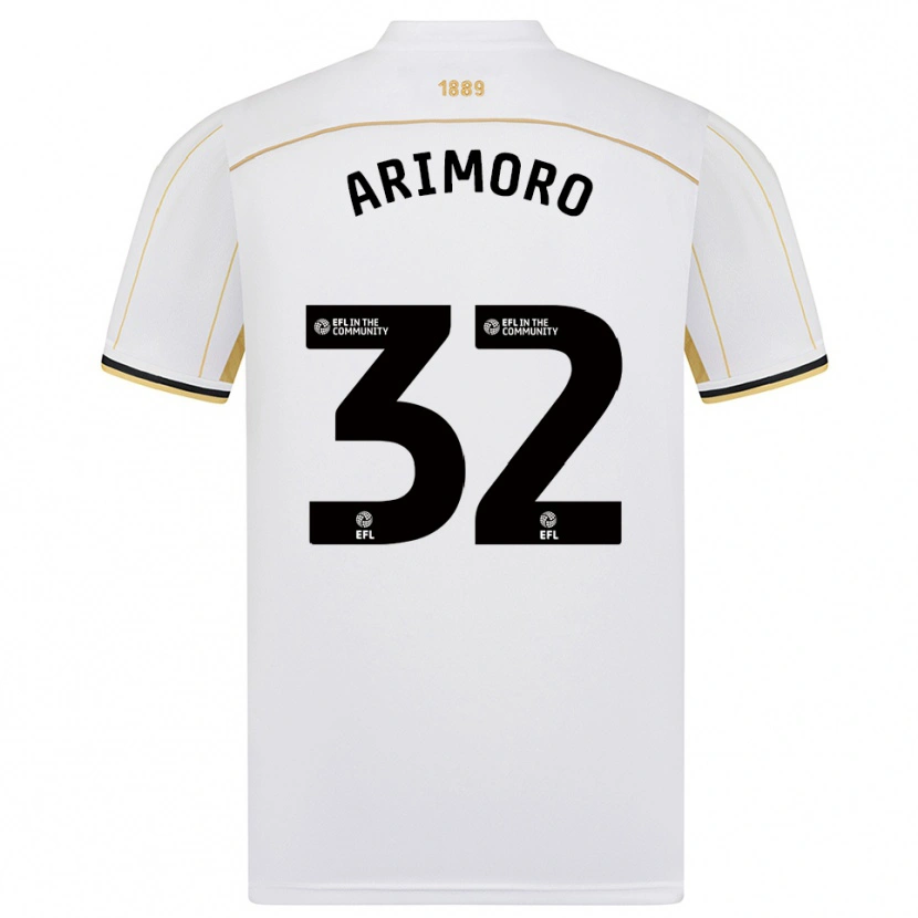 Danxen Dames Juliet Khinde Adebowale-Arimoro #32 Wit Goud Uitshirt Uittenue 2025/26 T-Shirt België