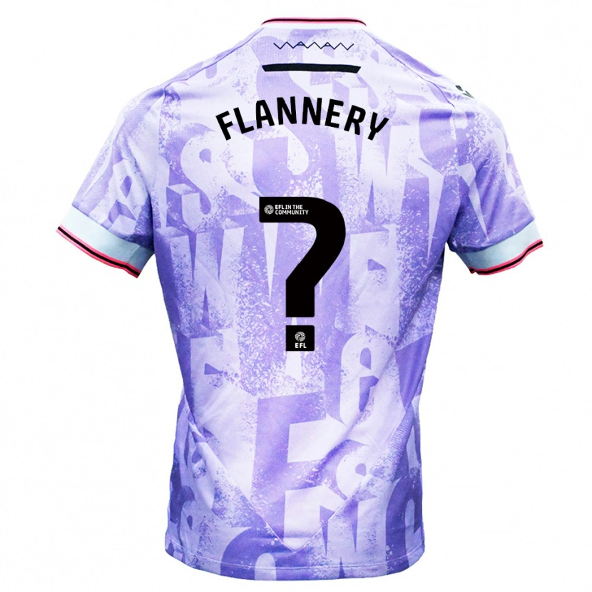 Danxen Dames Cian Flannery #0 Lila Wit Uitshirt Uittenue 2025/26 T-Shirt België