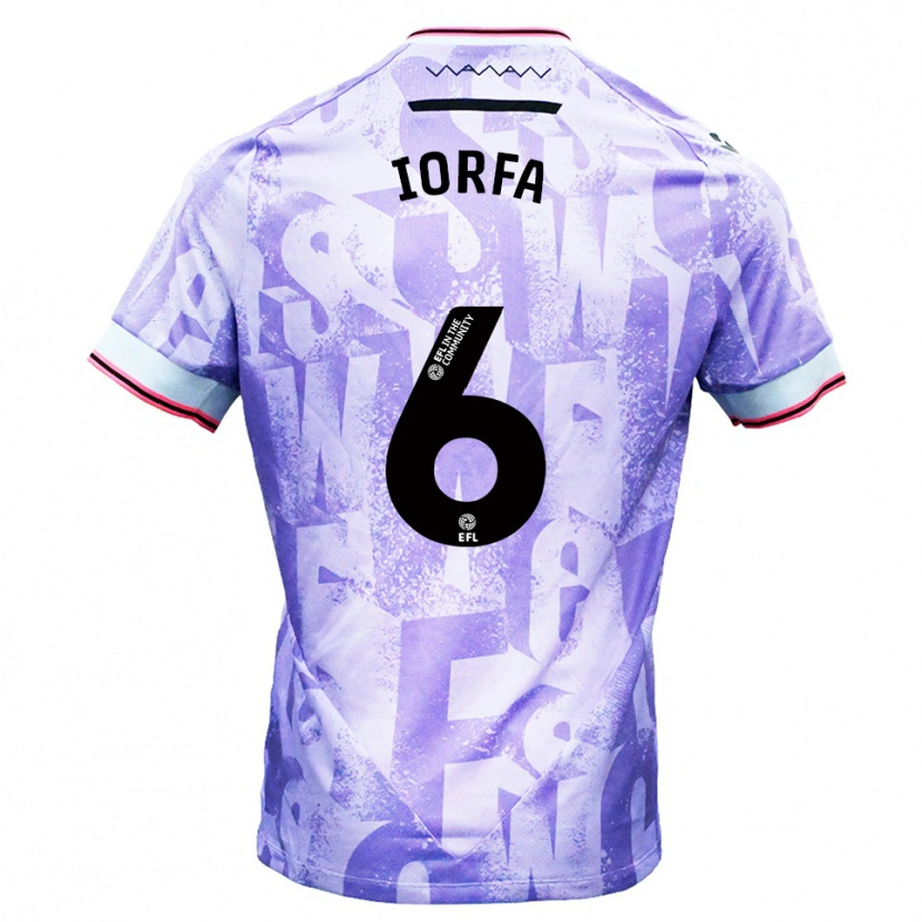 Danxen Dames Dominic Iorfa #6 Lila Wit Uitshirt Uittenue 2025/26 T-Shirt België