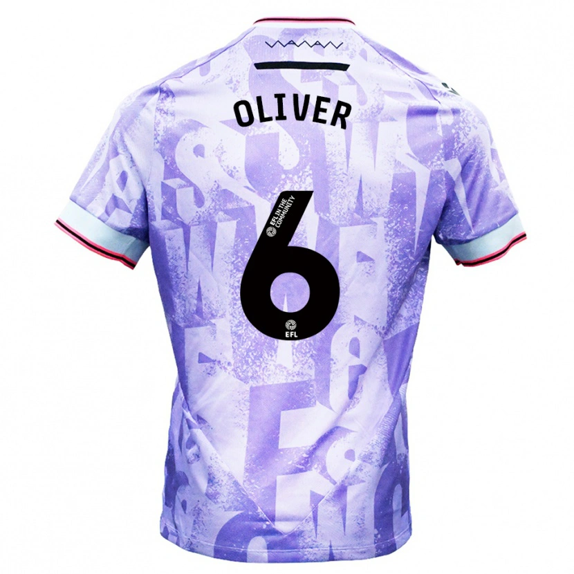 Danxen Dames Denny Oliver #6 Lila Wit Uitshirt Uittenue 2025/26 T-Shirt België