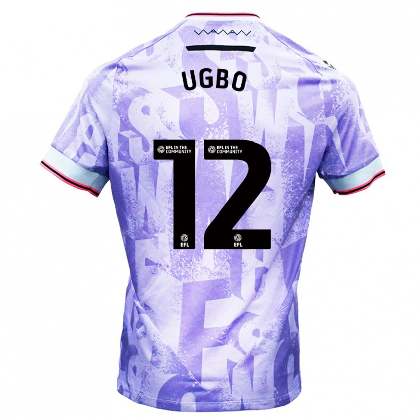 Danxen Dames Iké Ugbo #12 Lila Wit Uitshirt Uittenue 2025/26 T-Shirt België