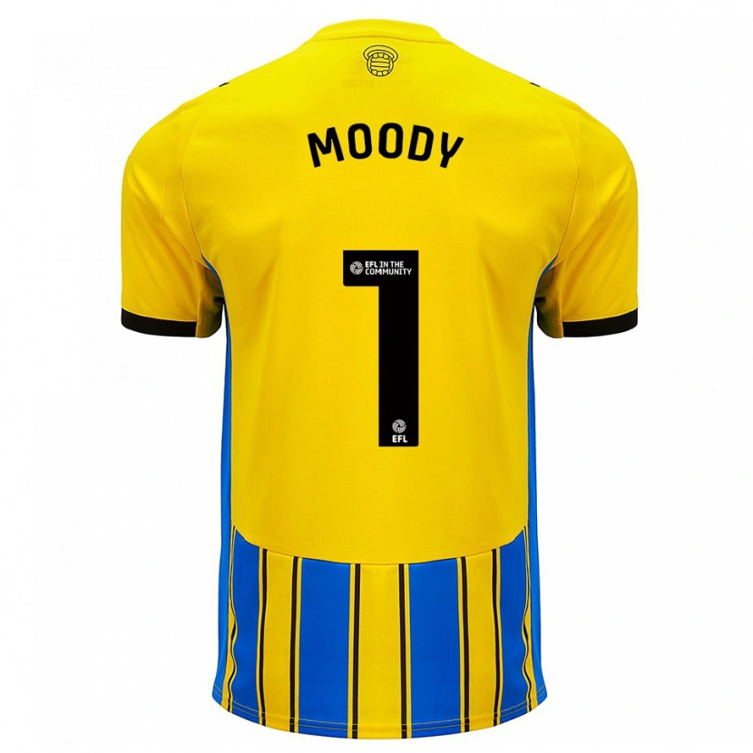 Danxen Dames Dylan Moody #1 Blauw Geel Uitshirt Uittenue 2025/26 T-Shirt België