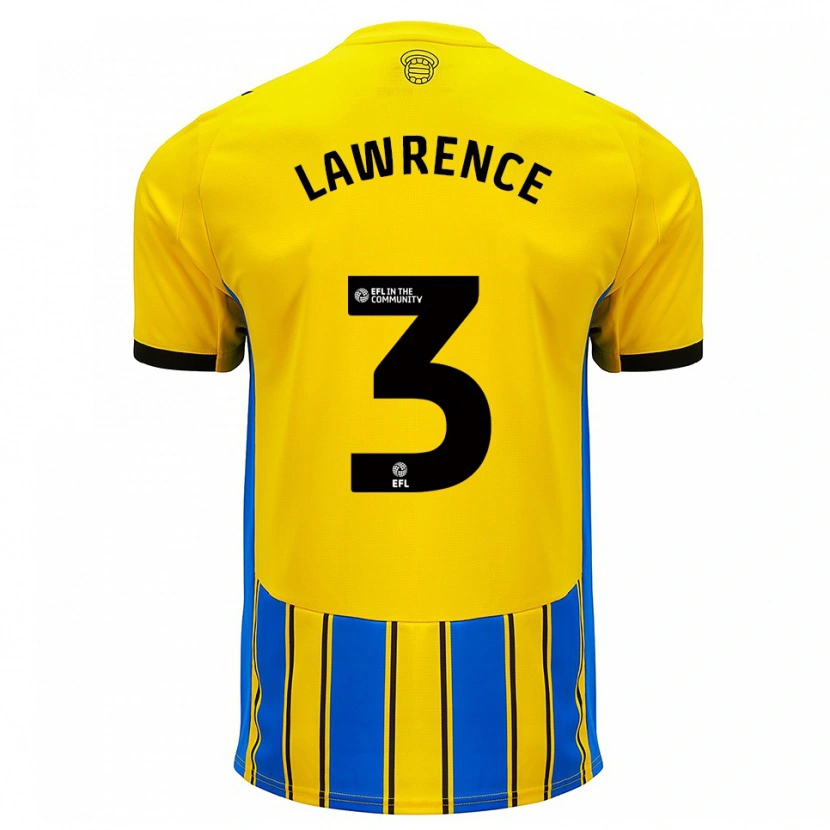 Danxen Dames Nico Lawrence #3 Blauw Geel Uitshirt Uittenue 2025/26 T-Shirt België