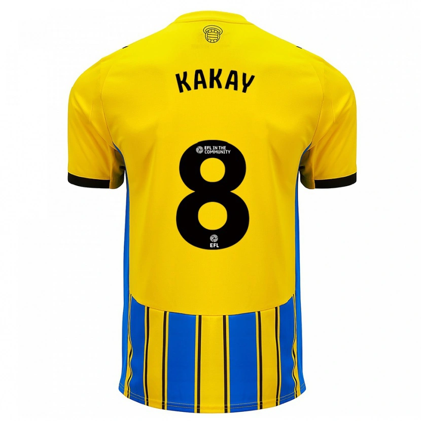 Danxen Dames Sutura Kakay #8 Blauw Geel Uitshirt Uittenue 2025/26 T-Shirt België