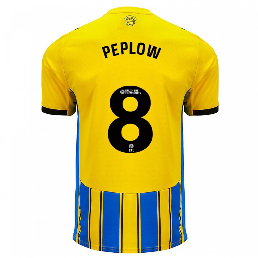 Danxen Dames Chloe Peplow #8 Blauw Geel Uitshirt Uittenue 2025/26 T-Shirt België