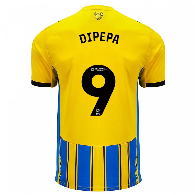 Danxen Dames Baylee Dipepa #9 Blauw Geel Uitshirt Uittenue 2025/26 T-Shirt België