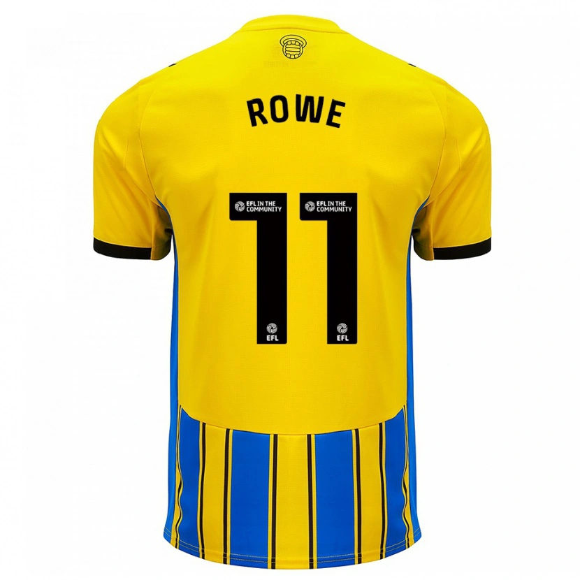 Danxen Dames Rachel Rowe #11 Blauw Geel Uitshirt Uittenue 2025/26 T-Shirt België