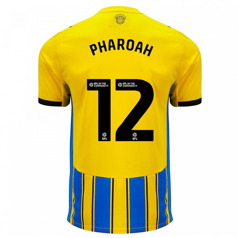 Danxen Dames Sophia Pharoah #12 Blauw Geel Uitshirt Uittenue 2025/26 T-Shirt België