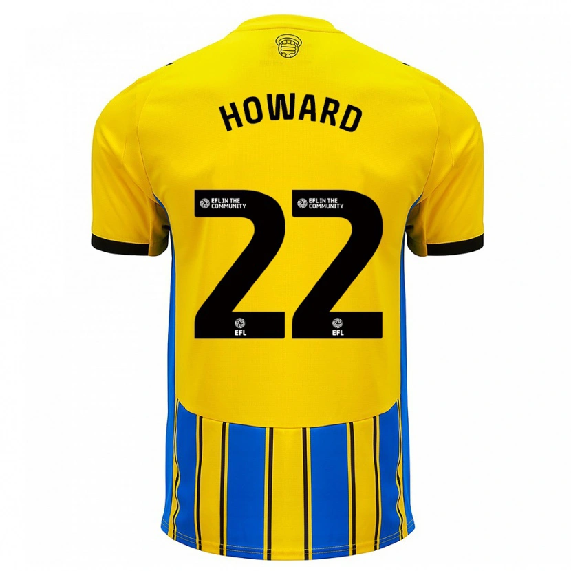 Danxen Dames Bethany-May Howard #22 Blauw Geel Uitshirt Uittenue 2025/26 T-Shirt België