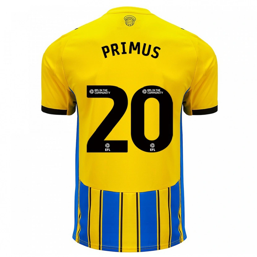 Danxen Dames Atlanta Primus #20 Blauw Geel Uitshirt Uittenue 2025/26 T-Shirt België
