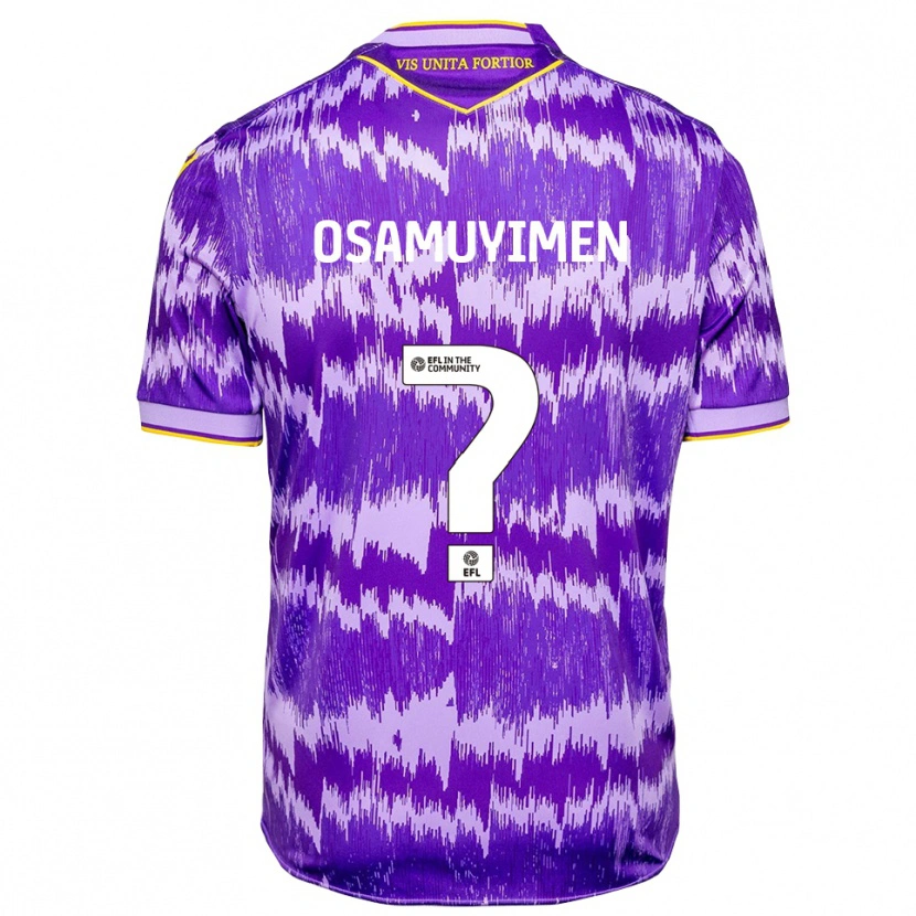 Danxen Dames David Osamuyimen #0 Paars Geel Uitshirt Uittenue 2025/26 T-Shirt België