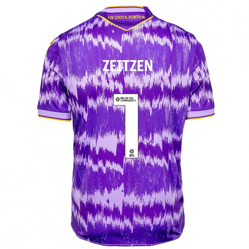 Danxen Dames Michael Zeitzen #1 Paars Geel Uitshirt Uittenue 2025/26 T-Shirt België