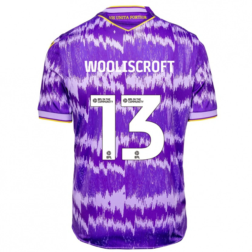 Danxen Dames Morgan Wooliscroft #13 Paars Geel Uitshirt Uittenue 2025/26 T-Shirt België