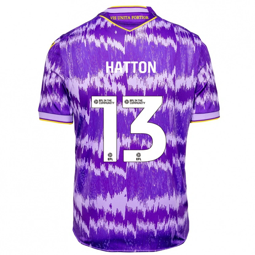 Danxen Dames Oscar Hatton #13 Paars Geel Uitshirt Uittenue 2025/26 T-Shirt België