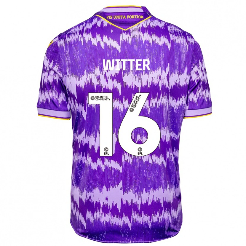 Danxen Dames Deandre Witter #16 Paars Geel Uitshirt Uittenue 2025/26 T-Shirt België