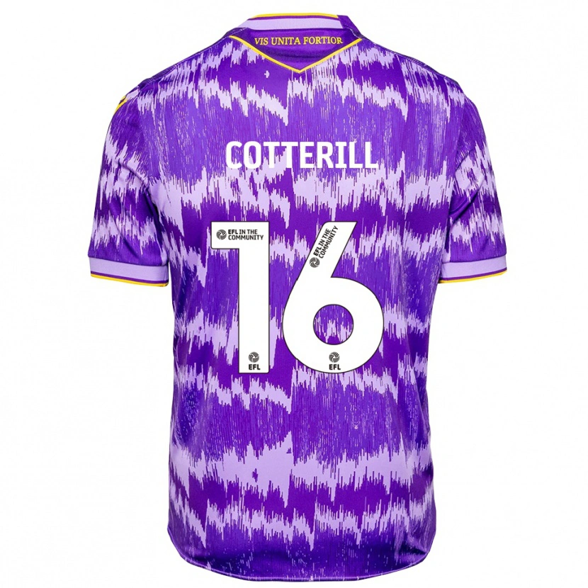 Danxen Dames Alex Cotterill #16 Paars Geel Uitshirt Uittenue 2025/26 T-Shirt België
