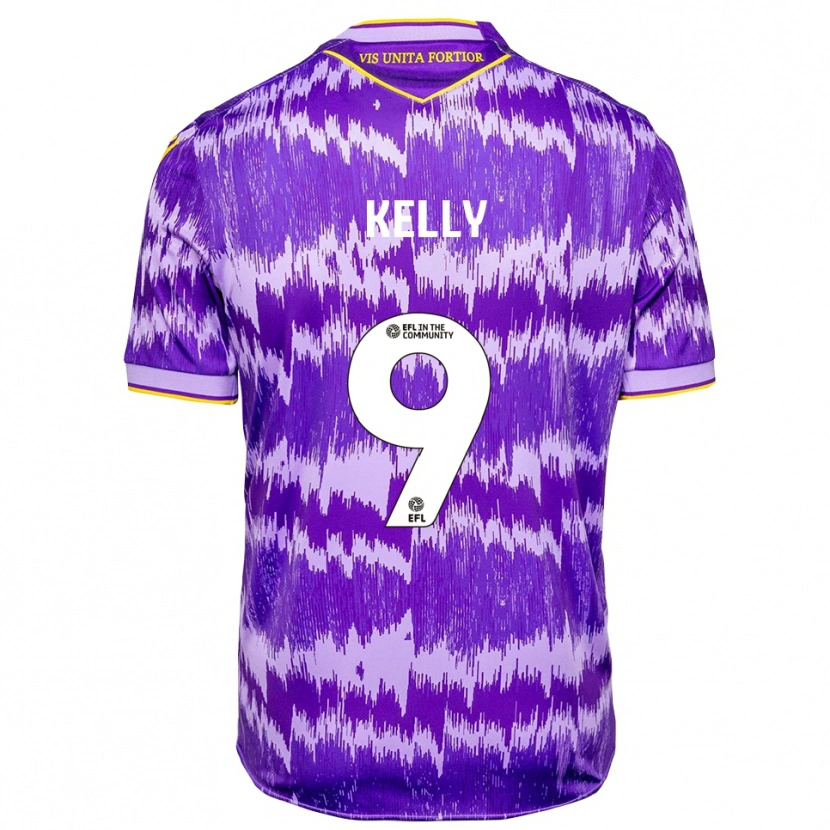 Danxen Dames Isreal Kelly #9 Paars Geel Uitshirt Uittenue 2025/26 T-Shirt België