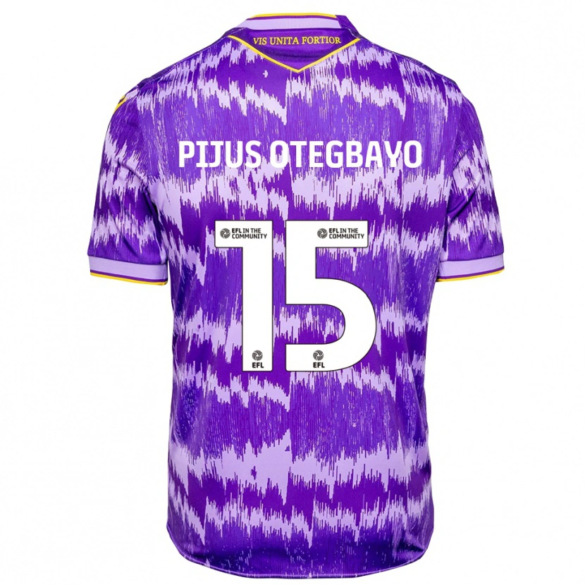 Danxen Dames Raphael Pijus Otegbayo #15 Paars Geel Uitshirt Uittenue 2025/26 T-Shirt België
