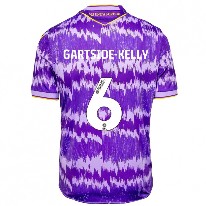Danxen Dames Gabriel Kelly #6 Paars Geel Uitshirt Uittenue 2025/26 T-Shirt België