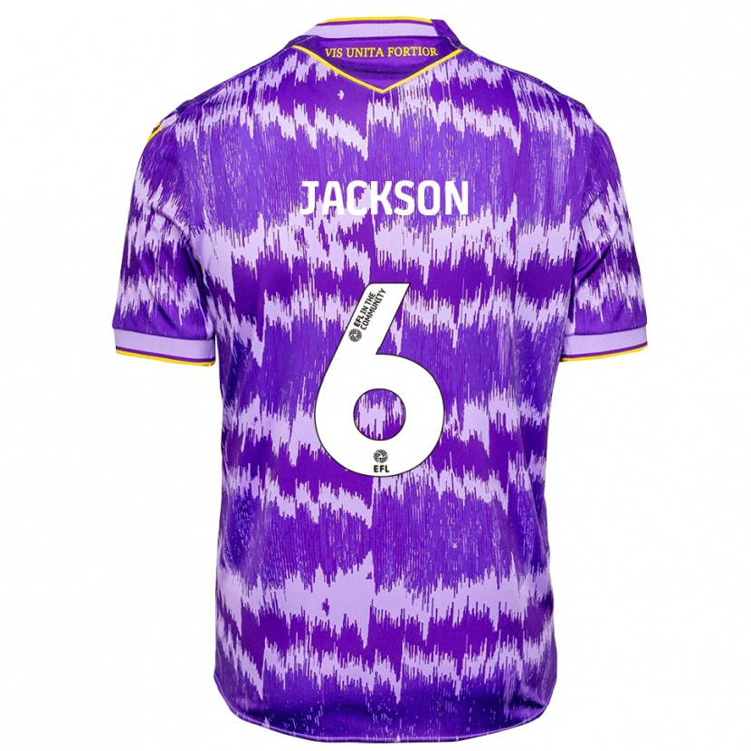 Danxen Dames Jackson Kelly #6 Paars Geel Uitshirt Uittenue 2025/26 T-Shirt België