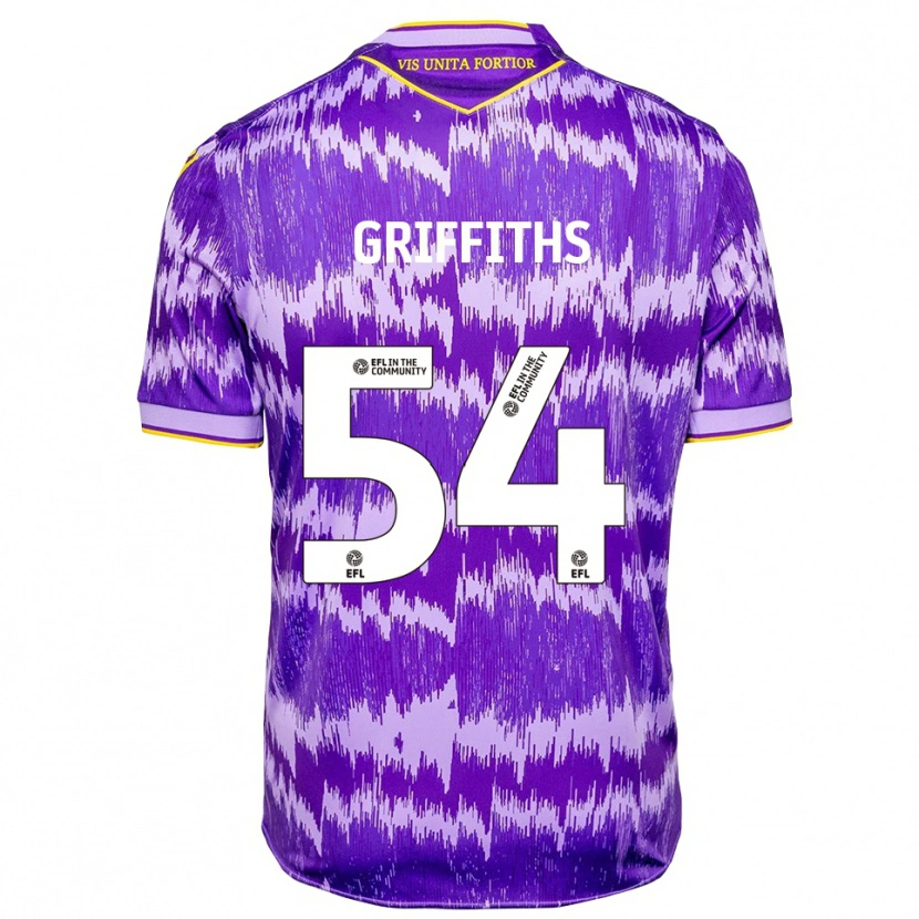Danxen Dames Jack Griffiths #54 Paars Geel Uitshirt Uittenue 2025/26 T-Shirt België