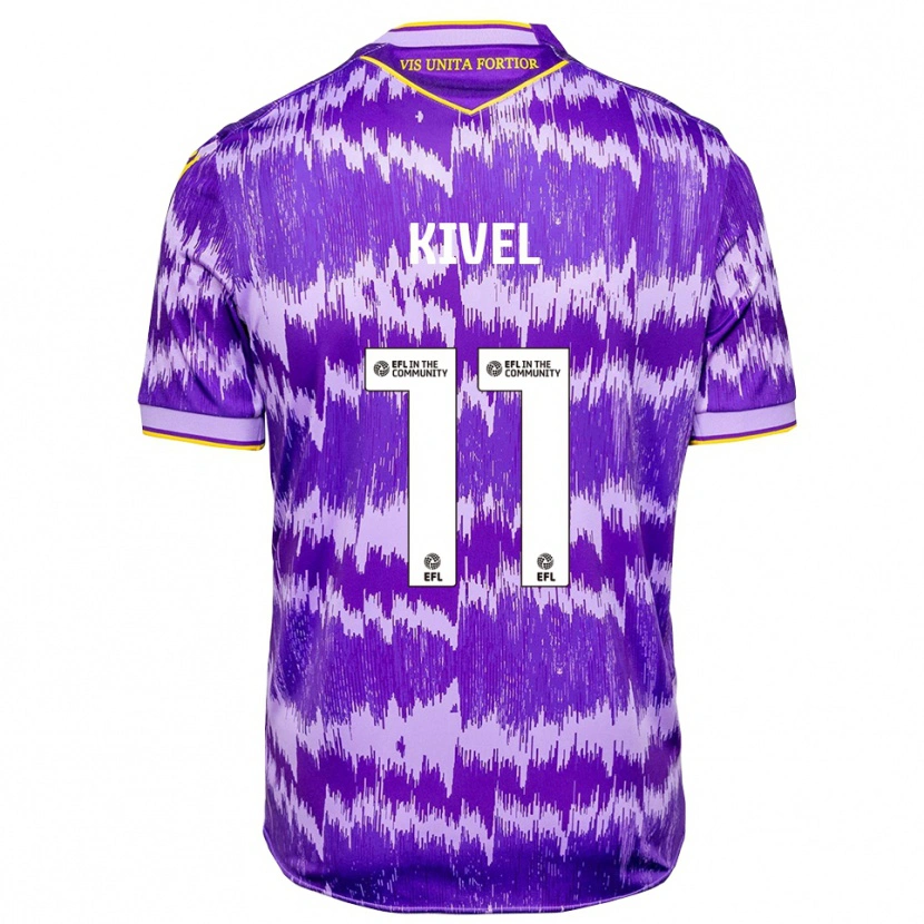 Danxen Dames Roisin Kivel #11 Paars Geel Uitshirt Uittenue 2025/26 T-Shirt België