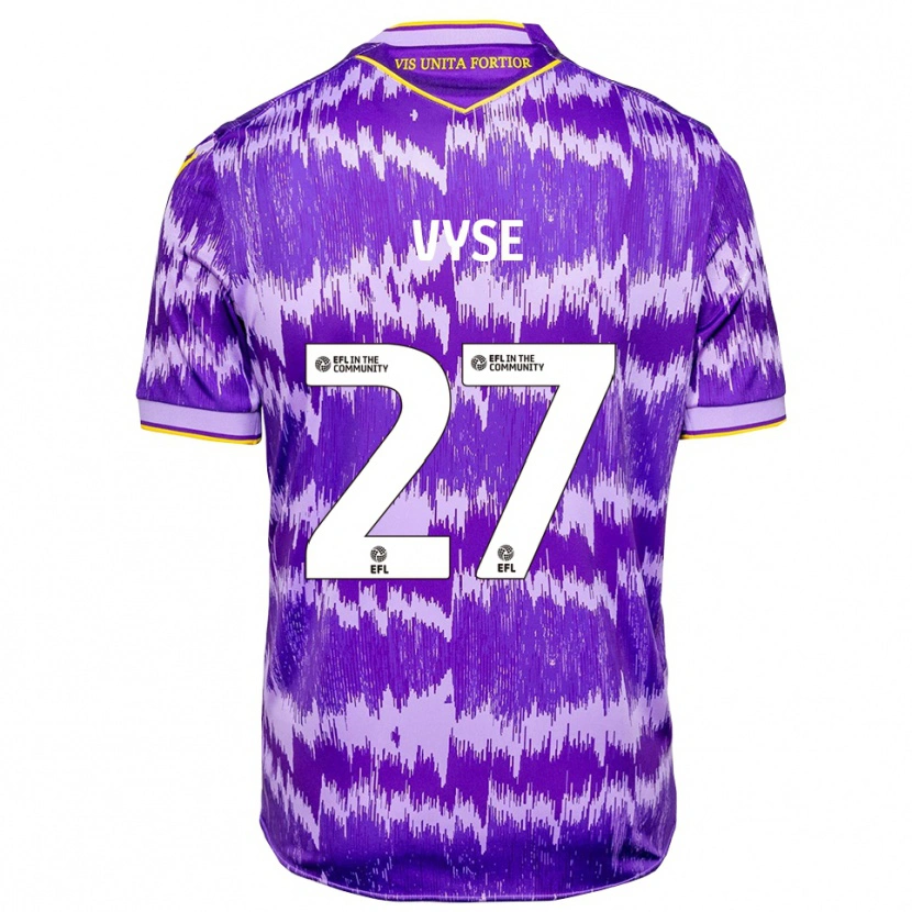 Danxen Dames Ryah Vyse #27 Paars Geel Uitshirt Uittenue 2025/26 T-Shirt België