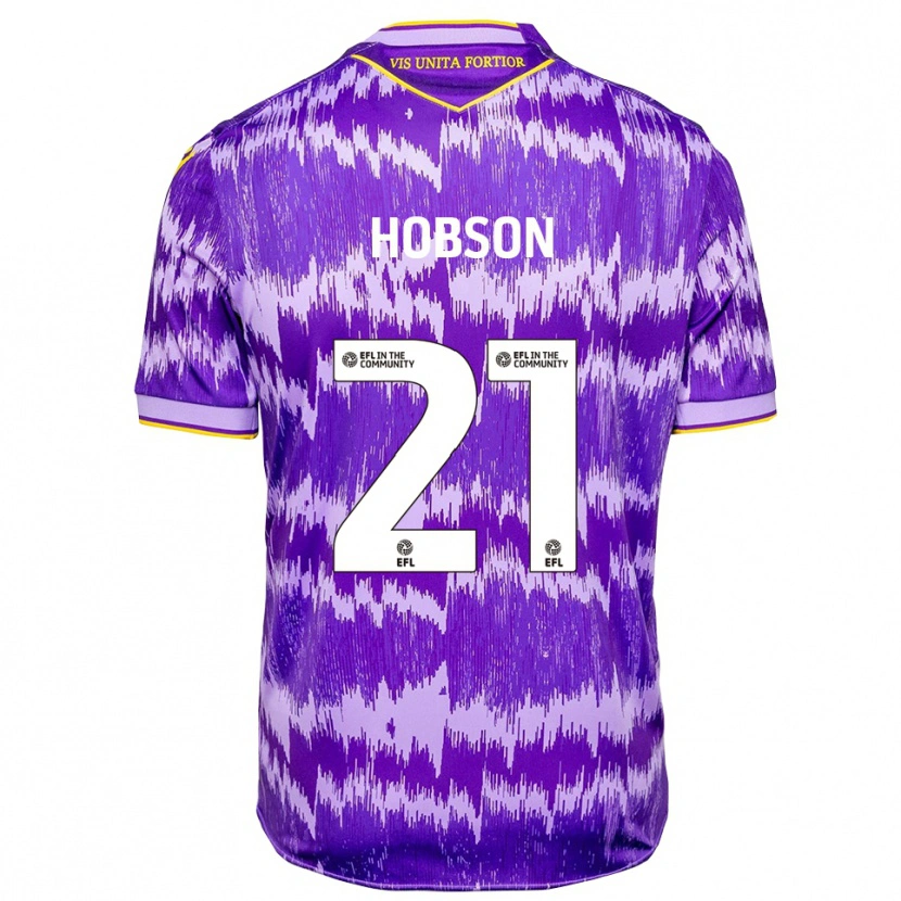 Danxen Dames Elizabeth Hobson #21 Paars Geel Uitshirt Uittenue 2025/26 T-Shirt België