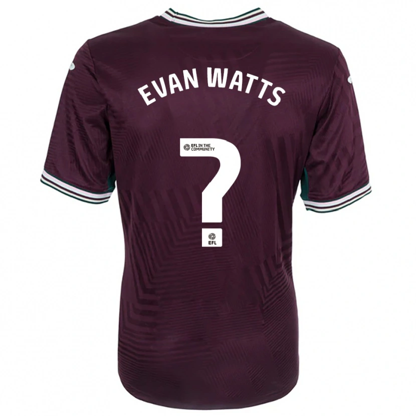 Danxen Dames Evan Watts #0 Roest Rood Wit Uitshirt Uittenue 2025/26 T-Shirt België