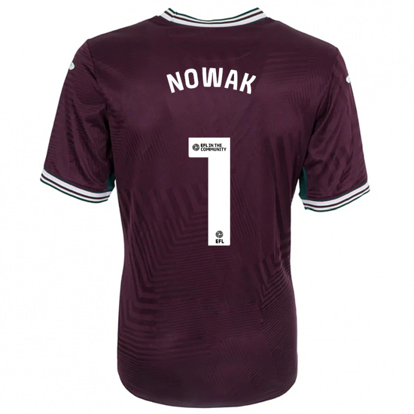 Danxen Dames Jakub Nowak #1 Roest Rood Wit Uitshirt Uittenue 2025/26 T-Shirt België