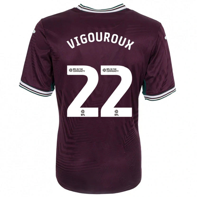 Danxen Dames Lawrence Vigouroux #22 Roest Rood Wit Uitshirt Uittenue 2025/26 T-Shirt België