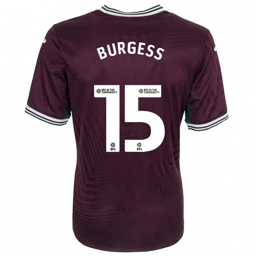 Danxen Dames Cameron Burgess #15 Roest Rood Wit Uitshirt Uittenue 2025/26 T-Shirt België